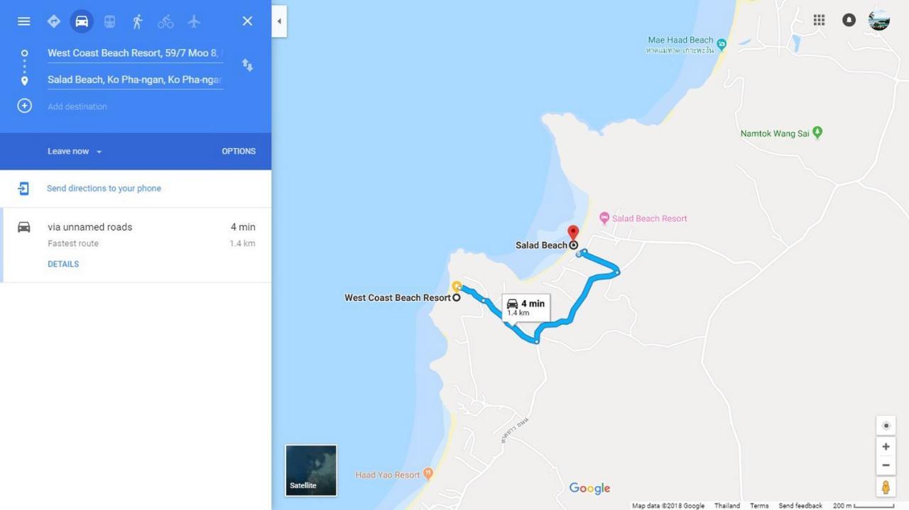 West Coast Beach Resort Ко Панган Екстериор снимка